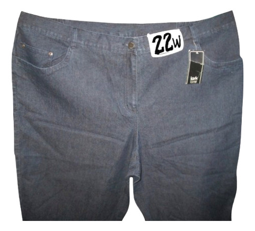 Capri Bermuda Azul Mezclilla Talla 22w (40/42) Lark Lane