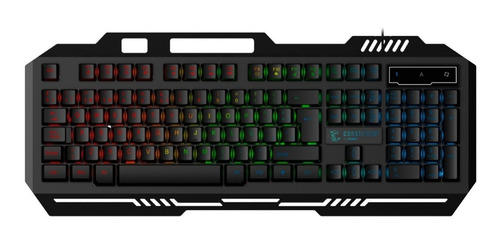 Imagen 3 de 4 de Teclado Gamer Rgb Constrictor Strigilatus Qwerty Metal