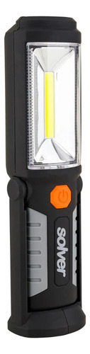 Lanterna Pro Led Cob Recarregável C/ Imã 3w Slp-302 Solver Cor da lanterna Preto Cor da luz Branca