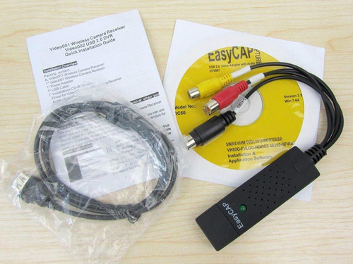 Easycap Usb 2.0 Tv Video Audio Vhs Convertidor Disco Duro Dv