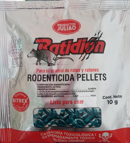 Veneno Para Ratones 10 G