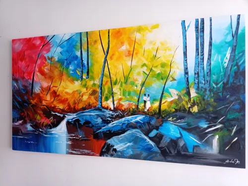 comprar Cuadros En Oleo Pintados A Mano 120x 80 Cm Para Sala Comedor