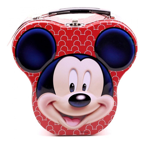 Lancheira Maleta De Metal Com Bolsinha Mickey Mouse Disney