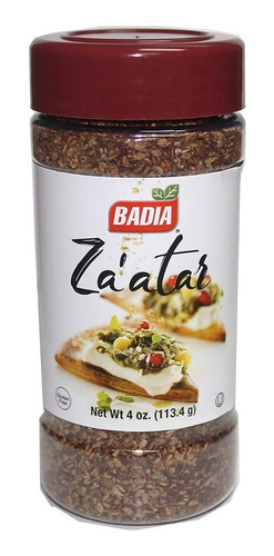 Badia Za'atar 113.4g Kosher Sin Gluten Sin Sal Importado