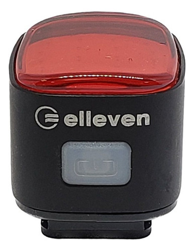 Sinalizador Traseiro Bike Pisca Light Eleven 50 lúmenes USB Cor Negro