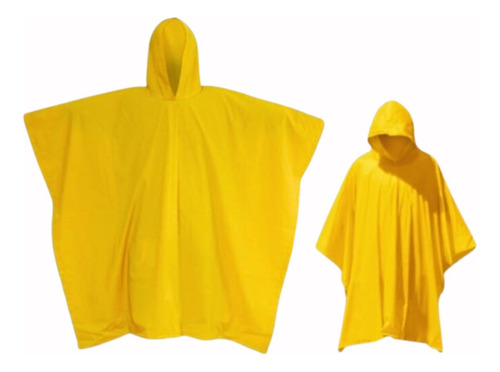 Impermeable Tipo Poncho Amarillo 