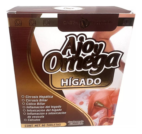 Ajo Y Omega Hígado Omega Nutrition Cirrosis Hepática Biliar Sabor Sin Sabor