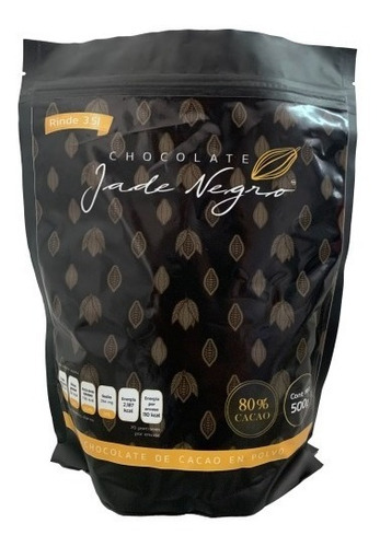 Chocolate En Polvo Jade Negro Con Azucar De 500g