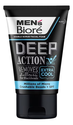 Sabonete Facial Masculino Bioré Deep Action Extra Cool 50g