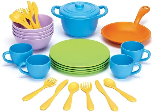 Set De Trastes Utensilios Cocina De Juguete Green Toys Nios