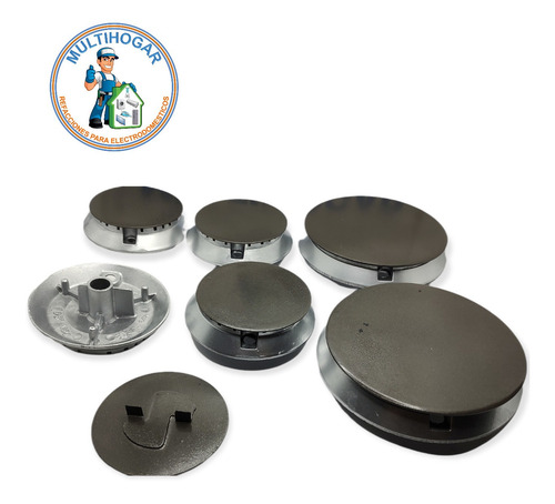 Kit De 6 Quemadores Para Estufa Acros Whirlpool Con Tapa