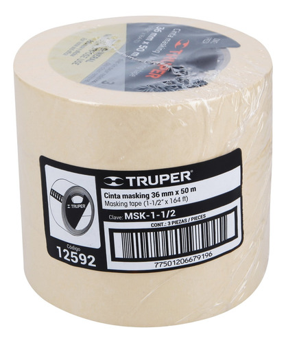 Cinta Masking Tape De 1-1/2¨ X 50 M Truper
