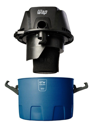 Aspirador De Pó E Água Gtw Bagless 1400w Azul Preto Wap 127v