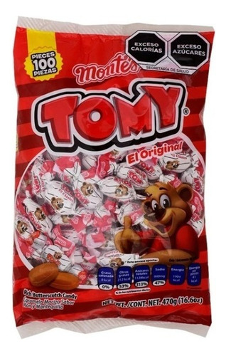 Caramelo Tomy Original Ron Y Mantequilla Bolsa 100 Piezas
