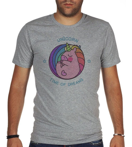 Remera De Hombre Unicorn Pig Time Of Dreams M2