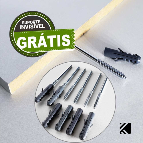 Imagem 5 de 7 de 3 Prateleiras Mdf Branca Nicho Organizador 60 Cm Sala