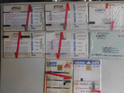 Imagen 5 de 5 de Tarjetas Telefonicas De Cantv De Coleccion