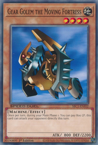 Gear Golem The Moving Fortress (sbc1-enf02) Yu-gi-oh!