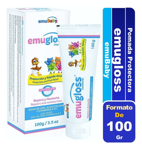 Pomada Protectora Hipoalergenica Emugloss 100gr  Emubaby