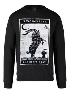 Sudadera Cuello Redondo Black Goat / Kingmonster