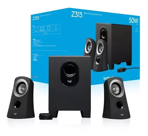 Sotel  Logitech Z313 conjunto de altavoces 25 W PC Negro 2.1 canales 5 W