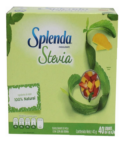 Endulzante Splenda Stevia X 40 Sobres X 40g