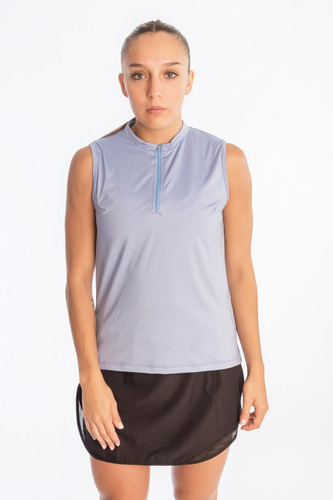 Musculosa Deportiva Mujer Aptitud C Cierre Tenis Padel Gym.