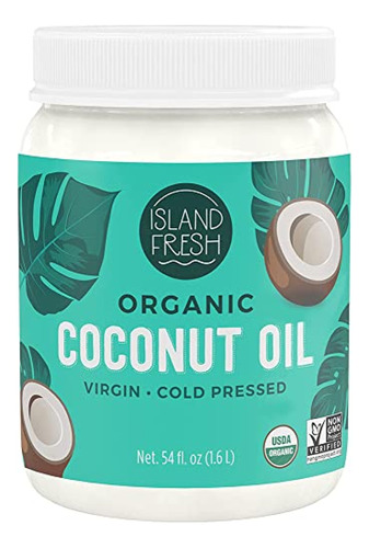 Aceite De Coco  Orgánico Island Fresh (54 Oz)  Virgen Orgán