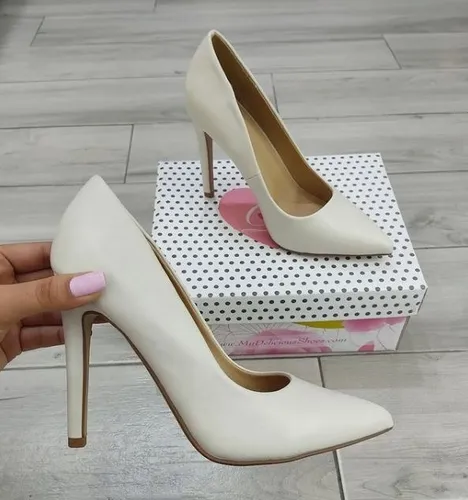 Zapatos stilettos blancos new arrivals