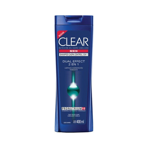 Clear Shampoo Men Dual Effect 2 En 1   400ml