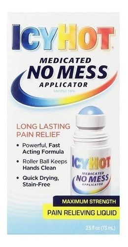 Icy Hot Con Aplicador En Roll On No Mess Aplicator 2.5oz