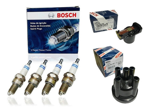 Velas Tampa Rotor Bosch Gol G2 1.6 1994 1995 1996 1 Bico