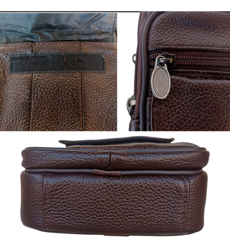 Pechera Mariconera Cangurera Casual Horse Imperial Xb5-10 Chocolate Piel