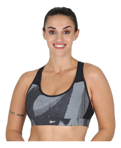 Top Entrenamiento Reebok Ts Lux Mujer En Negro | Dexter