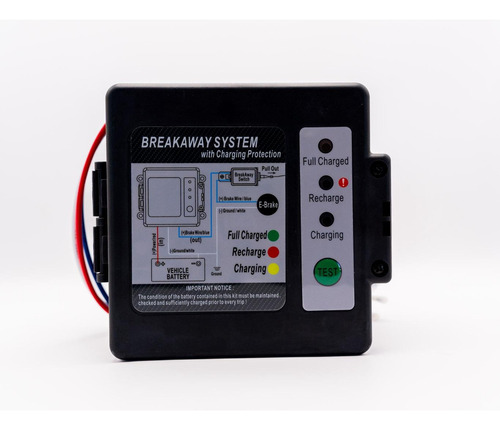 Kit Freno De Emergencia P/remolque Con Batería 12 V A Axon