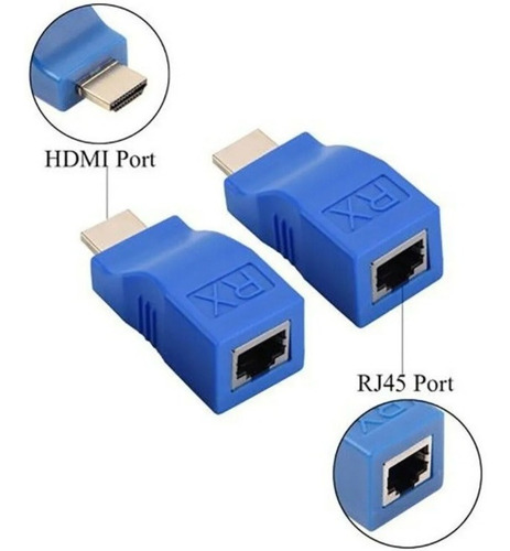 Extensor Hdmi 30 Mts Rj45 4k 2k Full Hd Por Utp Dvr Camaras
