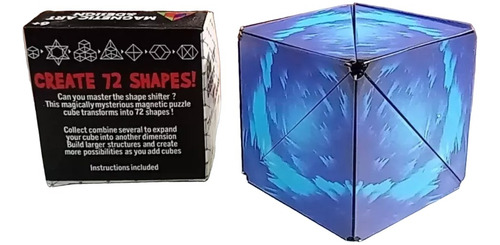 Rubik Magnético 72 Formas Shashibo Geobender Azul Rosario