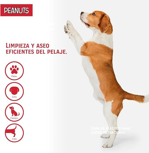 Peanuts - Toallas Húmedas Para Perro Aroma Coco 80pzas