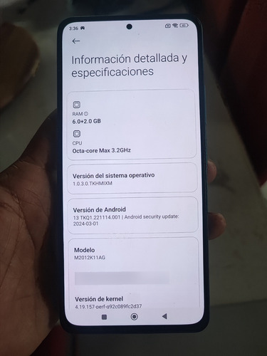 Celular Poco F3 Deep Ocean Blue 6+2gb Ram 128gb Rom Azul (Usado)