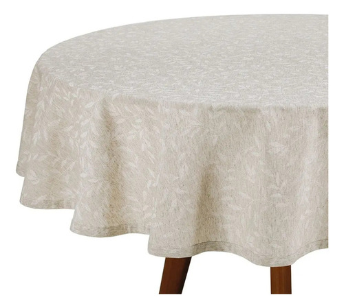 Toalha De Mesa Dohler Linho Redonda 8 Lugares Impermeável 2m