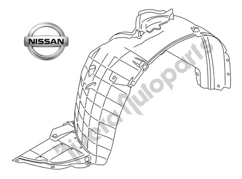 Tolva Lodera Delantera Original Nissan Tiida 2007 2008 L