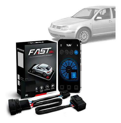Módulo Acelerador Pedal Fast Com App Golf 09 10 11 12 13 14