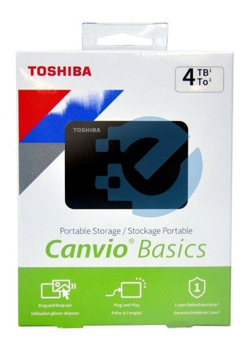 Disco Duro Externo 4tb Toshiba Canvio Basics Usb 3.0 5 Gbps