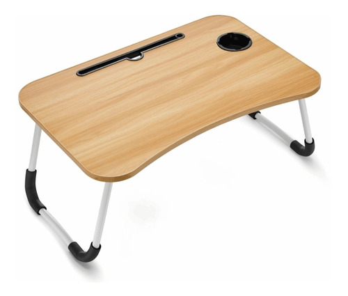 Mesita Plegable Cama Escritorio Portátil Laptop Porta Vaso