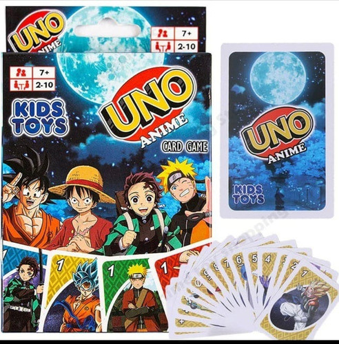 Cartas De Uno, Edición Animé One Piece, Naruto, Dragón Ball