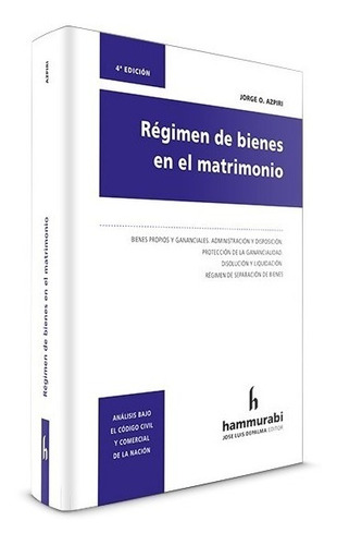 Régimen De Bienes En El Matrimonio Azpiri 4 Ed.