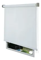 Comprar Cortina Roller Blackout 110x110 Cm Premium Oscuridad Total Aislante Térmico Acústico Ahorro Energía Dormitorio Living Cocina Comedor Divisor Ambientes Blanco Engomado Fullexpress