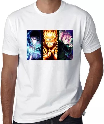 Camiseta Camisa Personalizada Sasuke Naruto Geek Anime Hd 01 com o Melhor  Preço é no Zoom