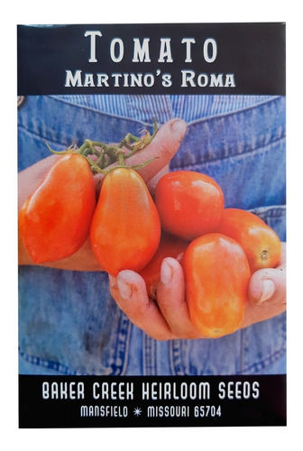 Baker Creek Heirloom Seeds Tomate Roma Martino´s 25 Semillas