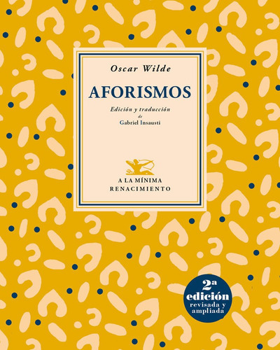 Aforismos, De Wilde, Oscar. Editorial Renacimiento, Tapa Blanda En Español